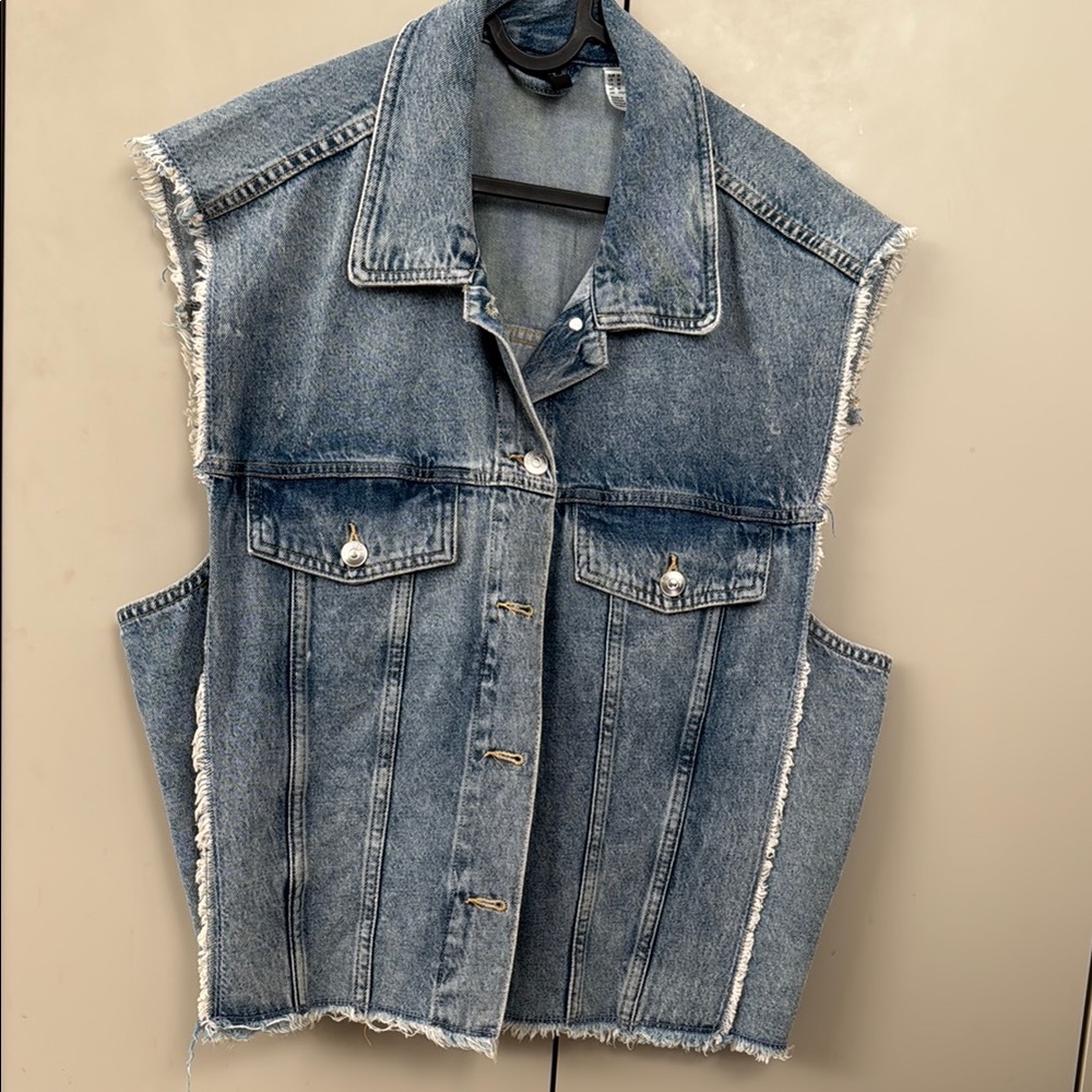 Denim Sleeveless Vest